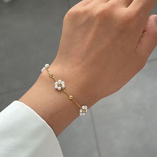 Pearl Daisy bracelet
