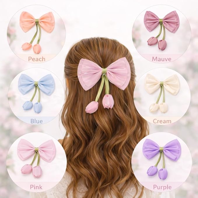 Tulip bow Hair accessory