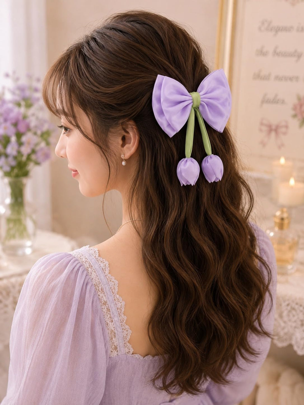 Tulip bow Hair accessory