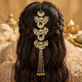 Saanvika Pearl Kundan Hair Ornament