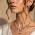 Sitara Bloom Emerald Kundan Choker Set