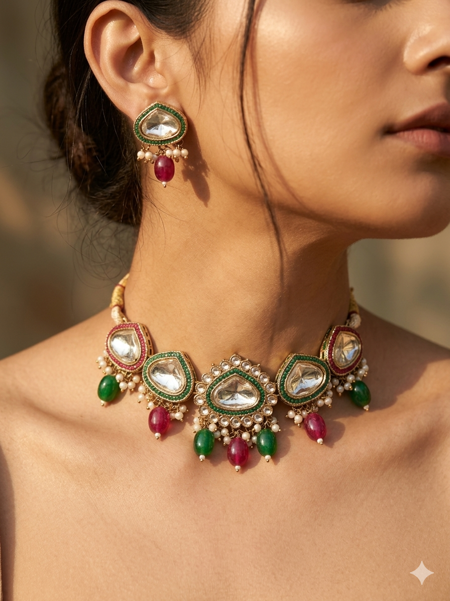Rangrani Kundan Choker Set