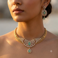 : Emerald Aura CZ Choker Set