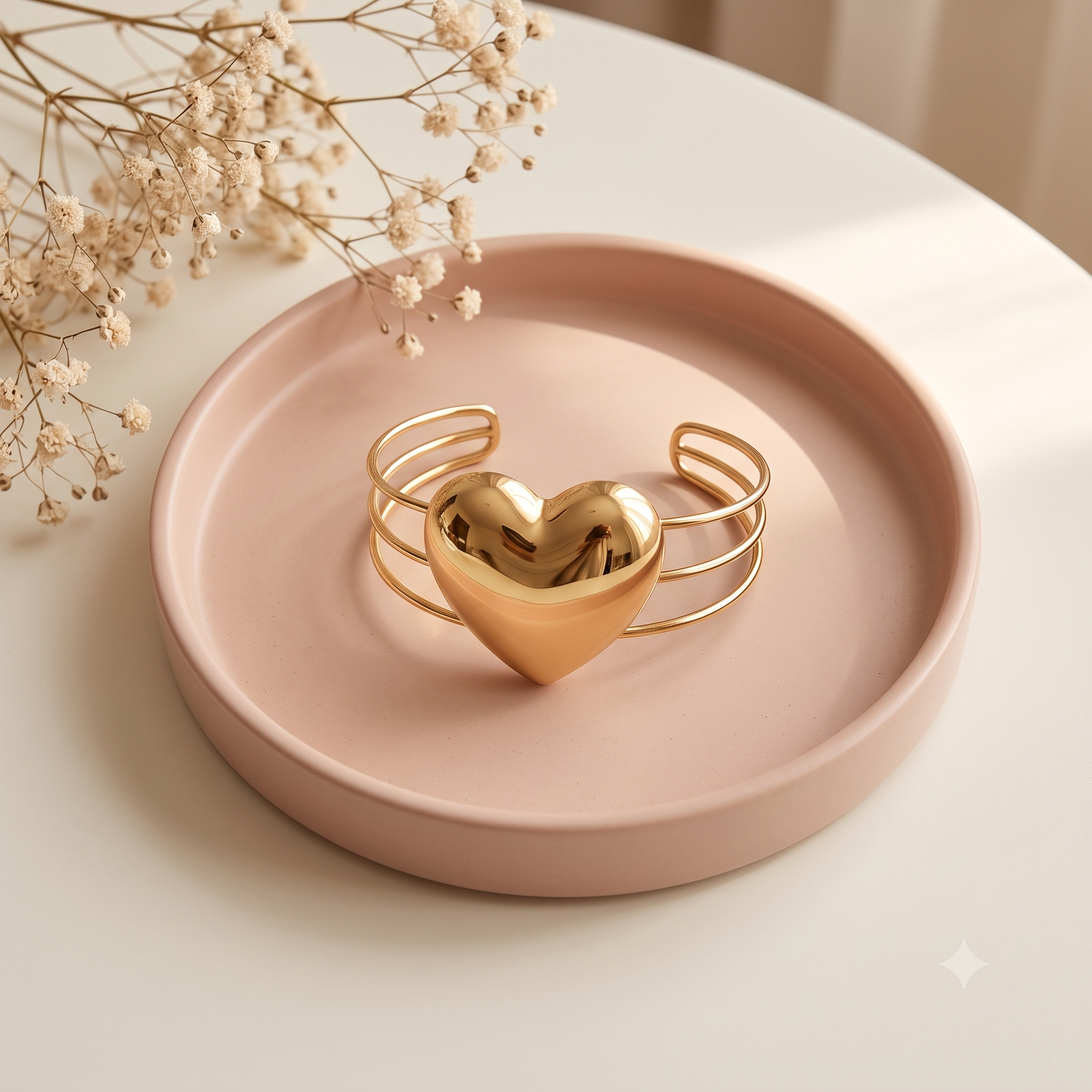 Amora Heart Cuff Bracelet