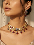 Meenakari Gulraaz Ruby Necklace Set