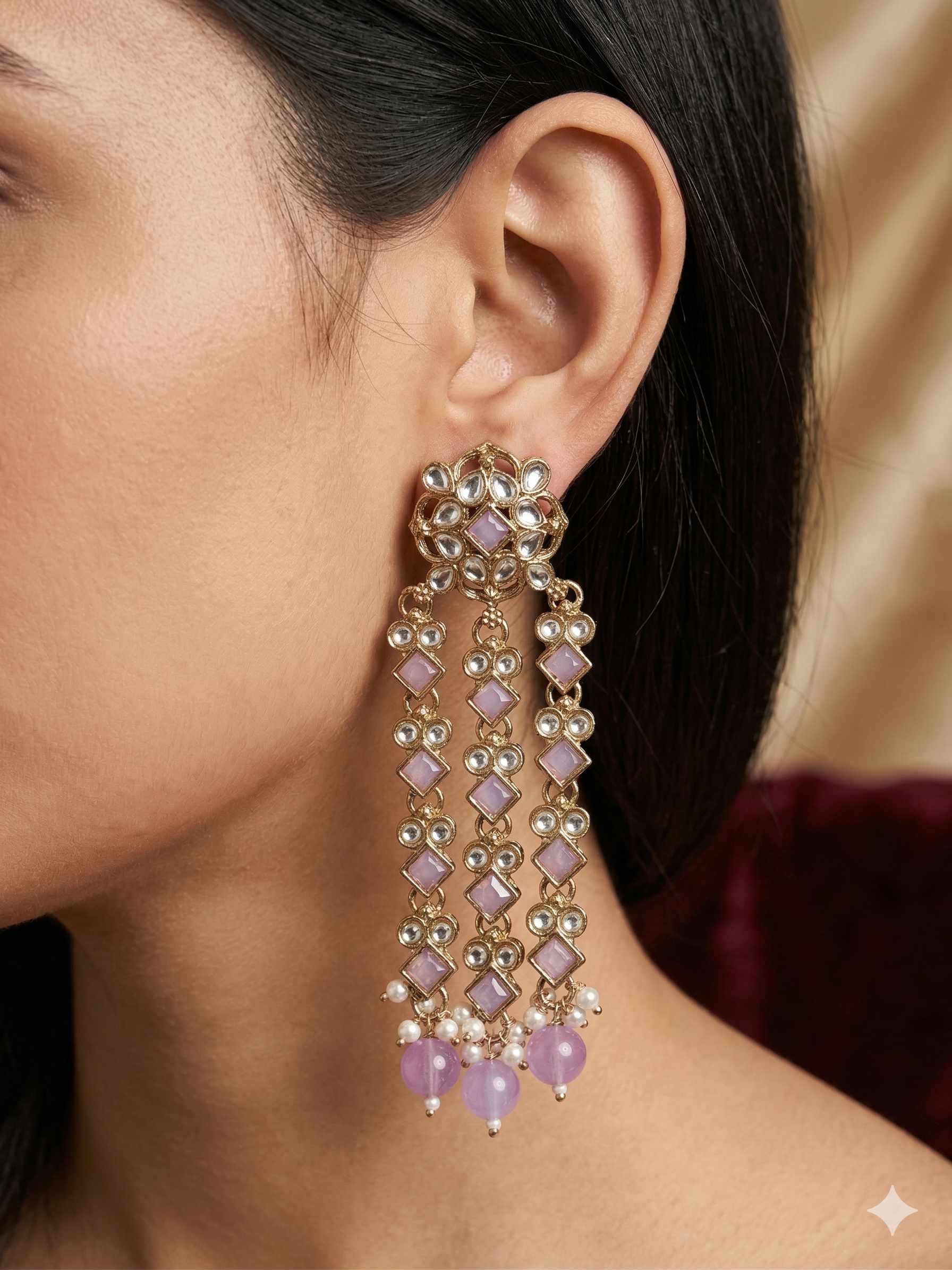 Chain Drop Statement Earrings