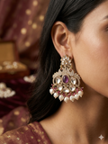 Royal Ruby Kundan Earrings