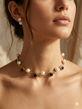 Wave Pearl Choker Set
