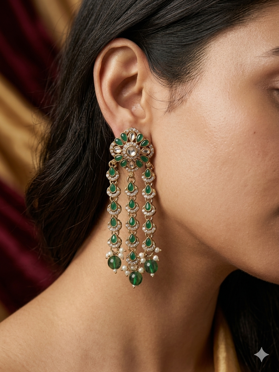 Chain Drop Statement Earrings