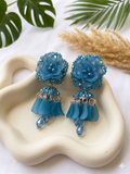Petal Whisper Blue Earrings