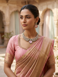 Blush Mint Green Kundan Collar Necklace Set