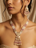 Gulabi Noor Pearl Kundan Haar Set