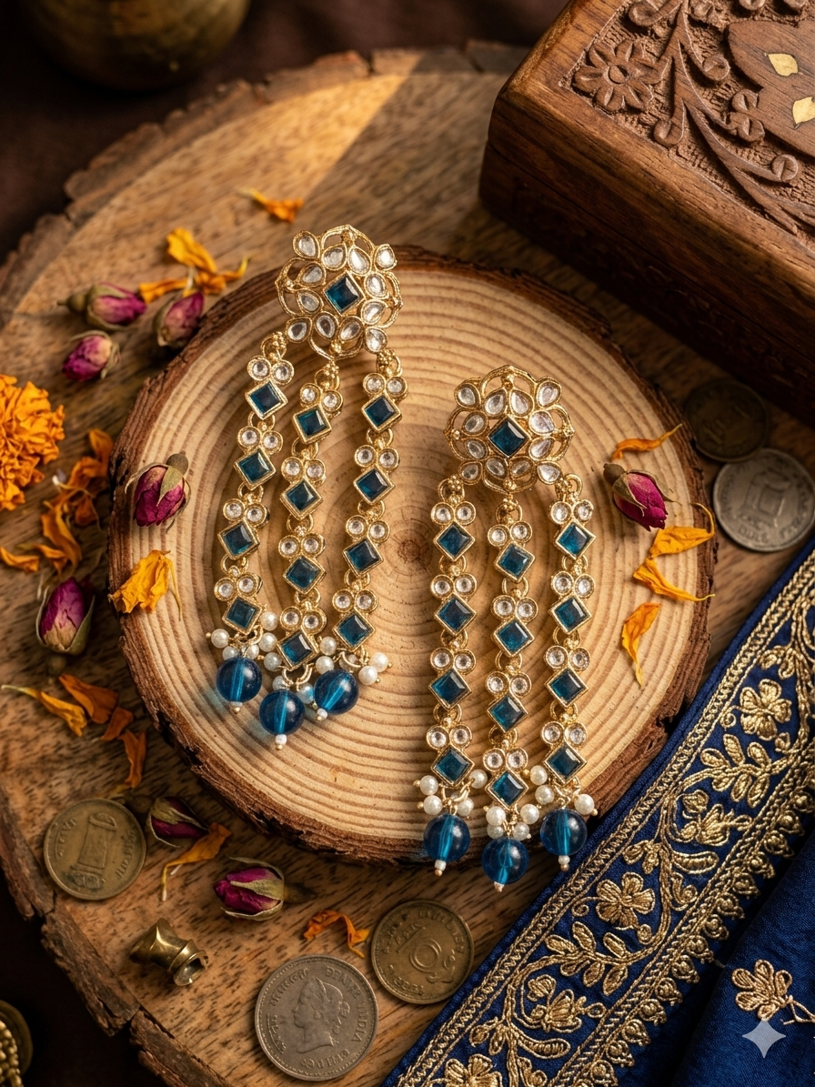 Chain Drop Statement Earrings