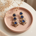 Neelpushp Kundan Drop Earrings