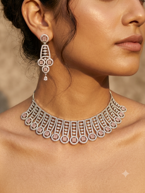 AD Blush Royale Statement Necklace Set