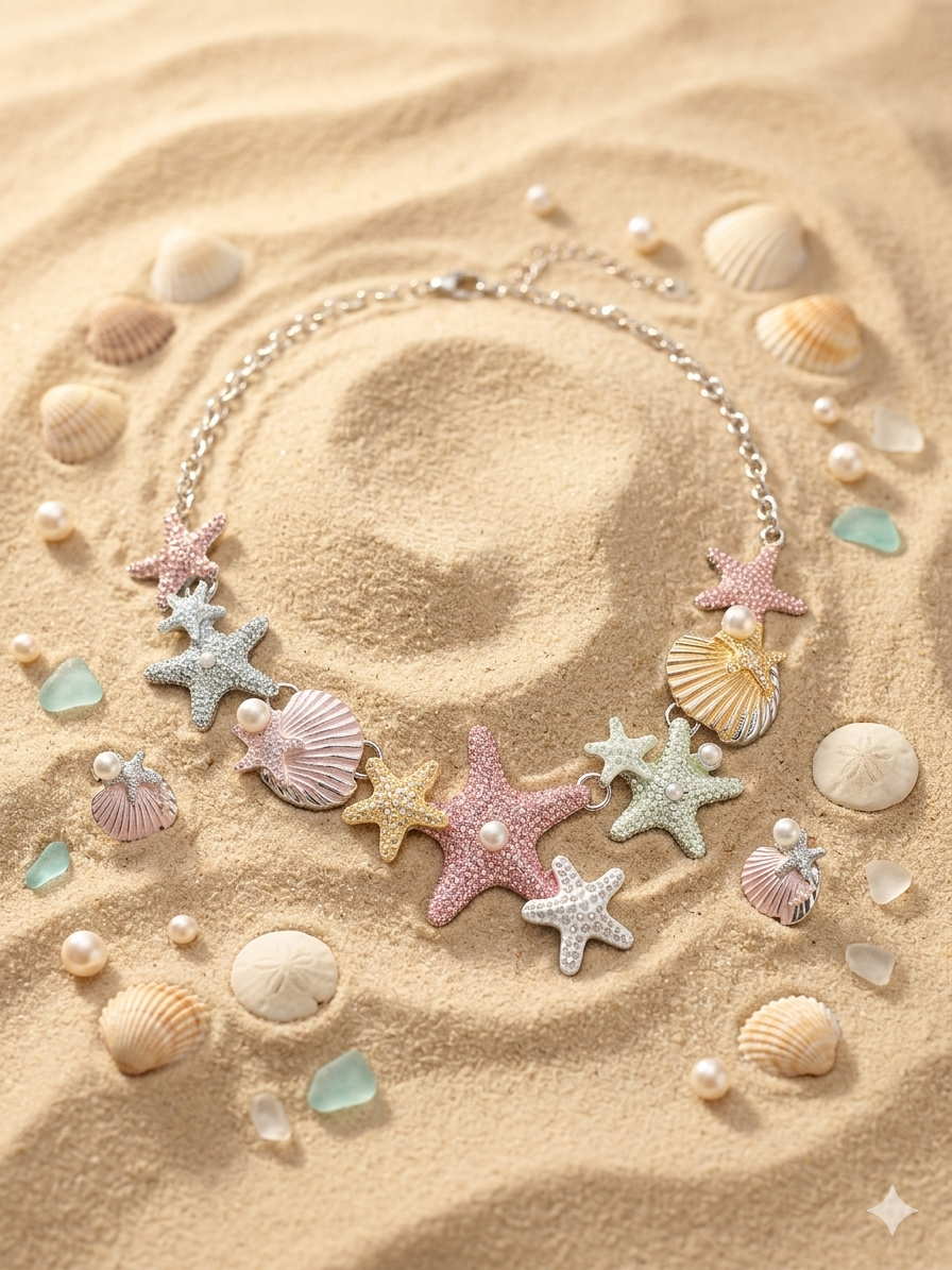 Ocean Charm Necklace Set