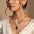 Mayura Drop Kundan Necklace Set