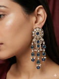 Blue Pearl Long Earrings