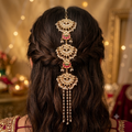 Meher Chand Kundan Hair Chain