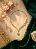 Celeste Solitaire Diamond Necklace Set