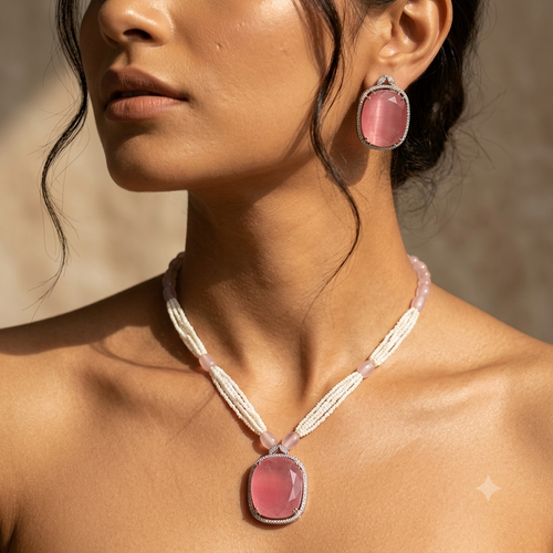Blush Pearl Pendant Necklace