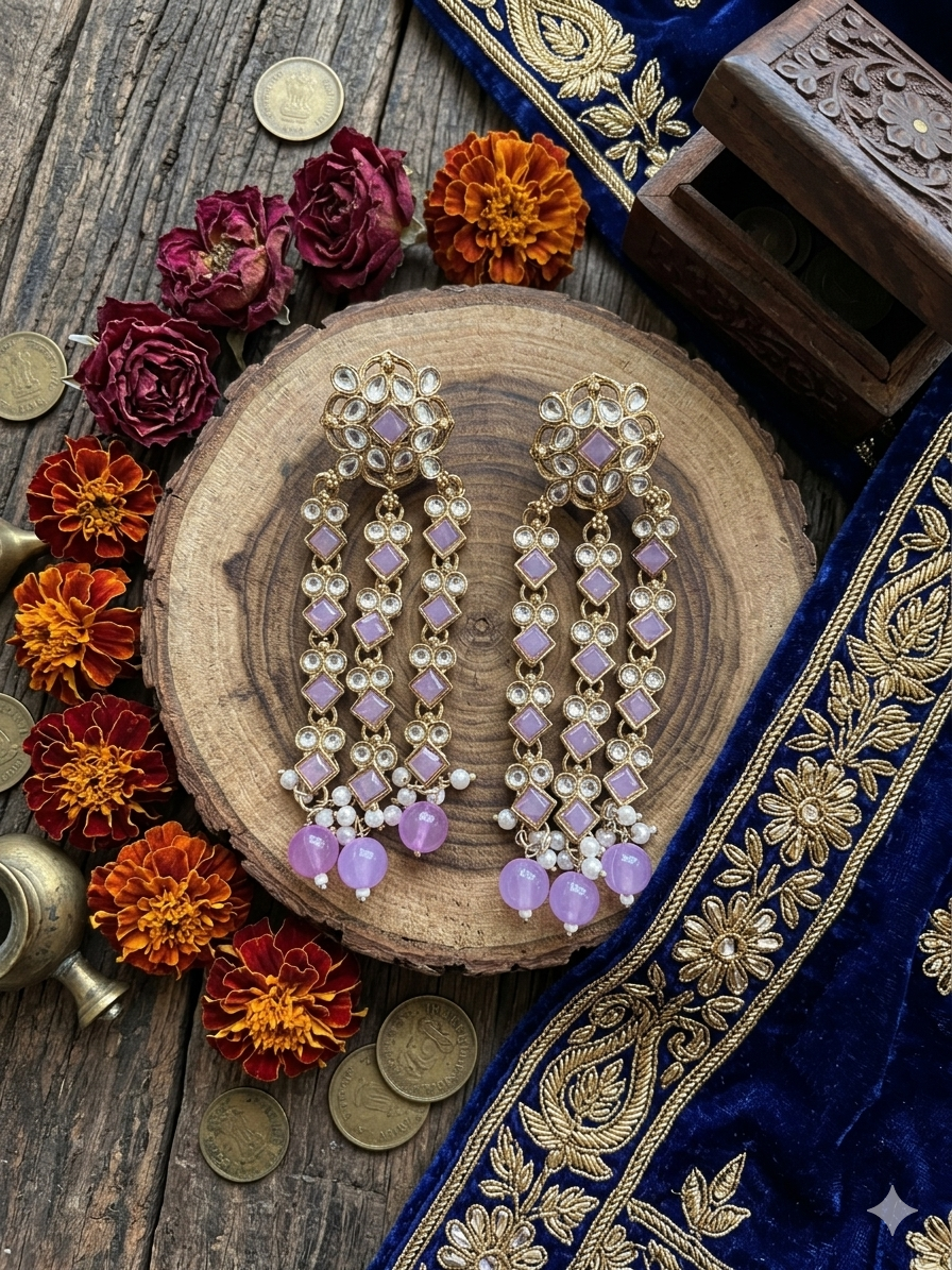 Chain Drop Statement Earrings