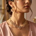 Parnika Pearl Kundan Necklace Set