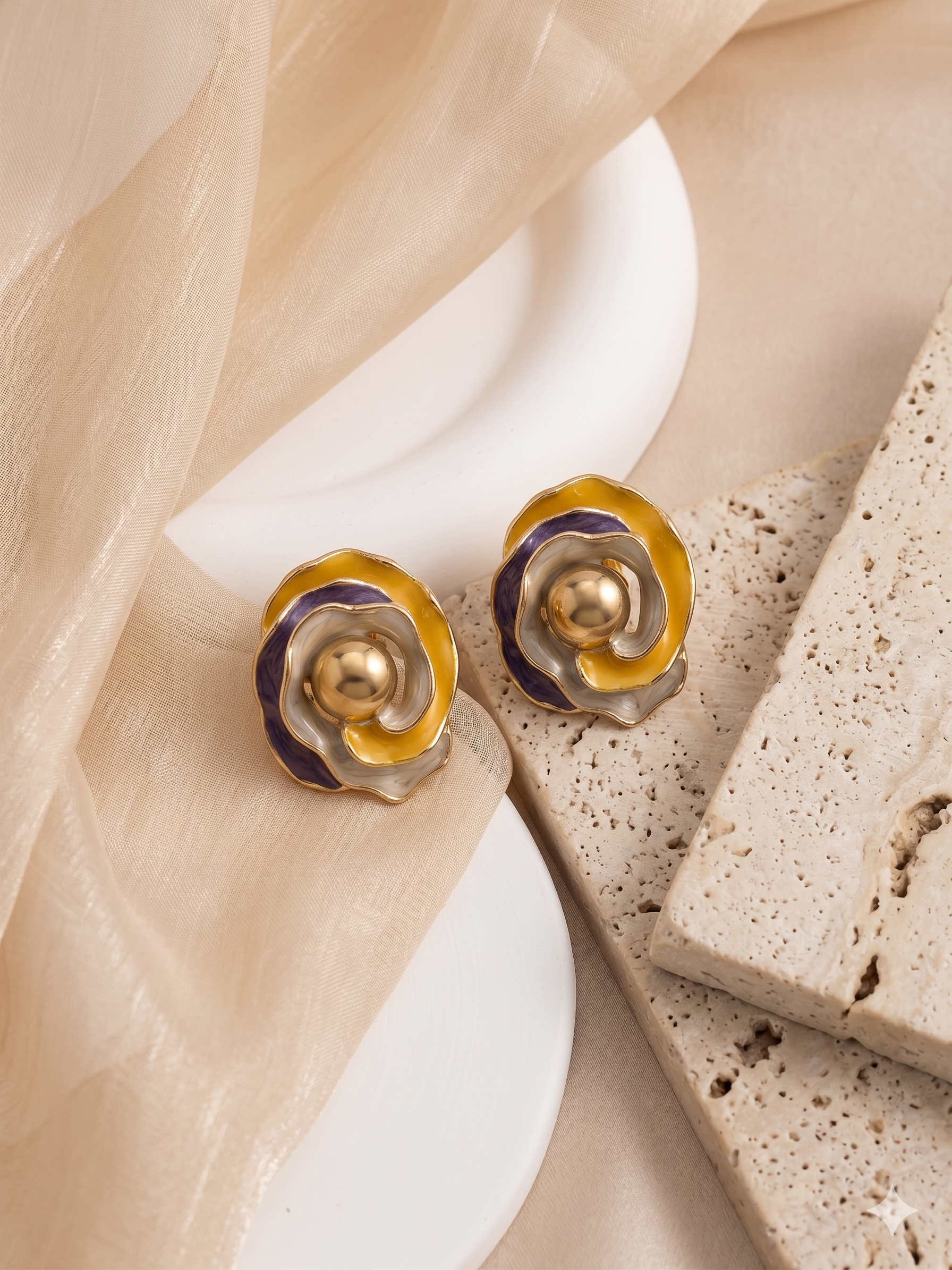 Rose Stud Earrings