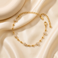 Gold-tone beaded bracelet