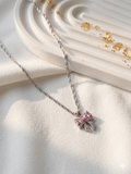 Blush Bow Pendant Chain