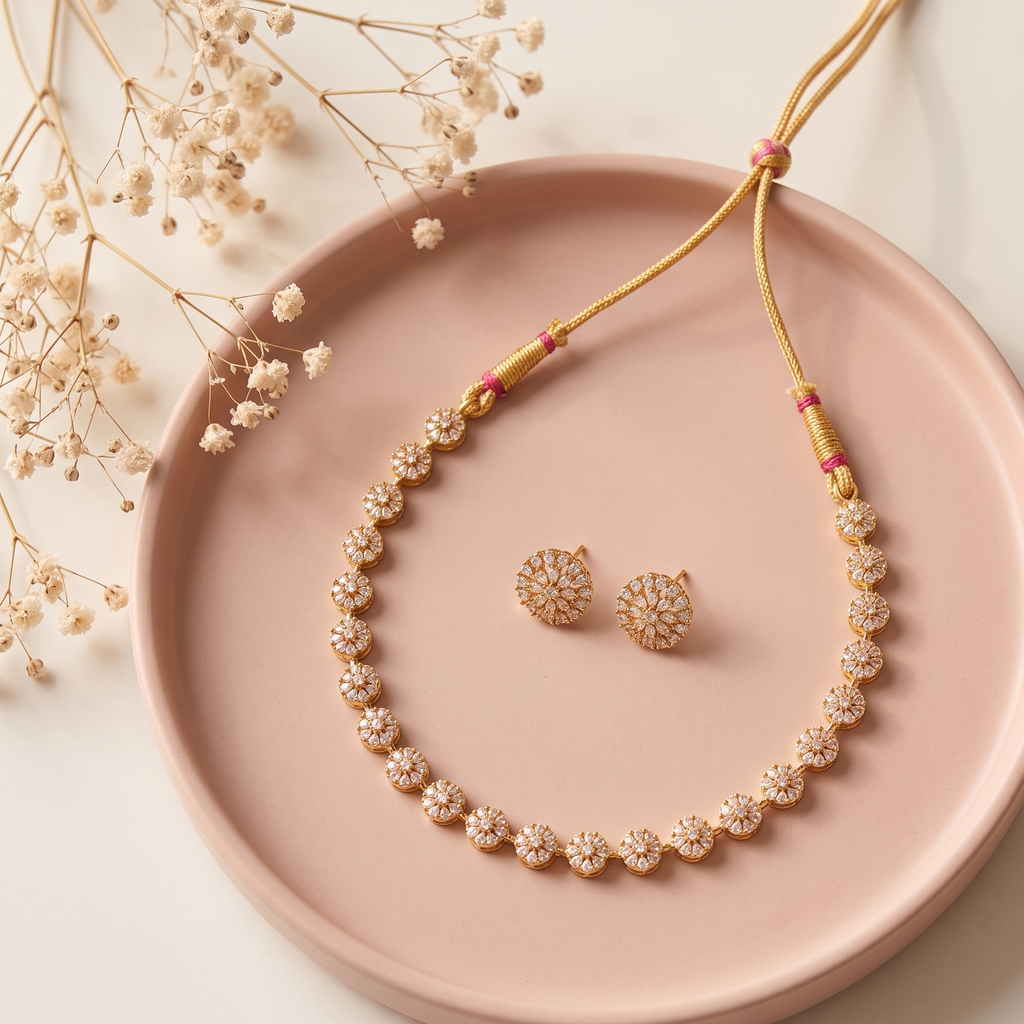 Pushpika Kundan Necklace Set