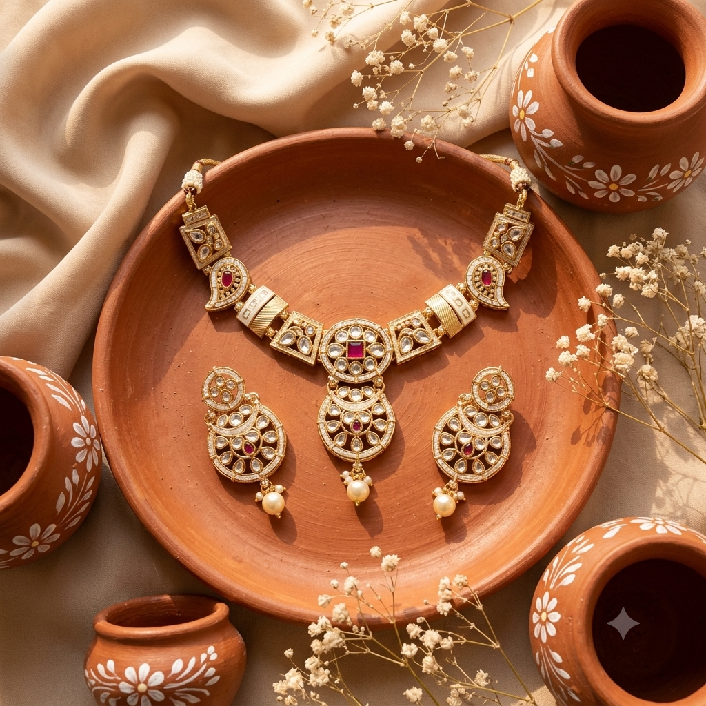 Mrinalini Heritage Kundan Set