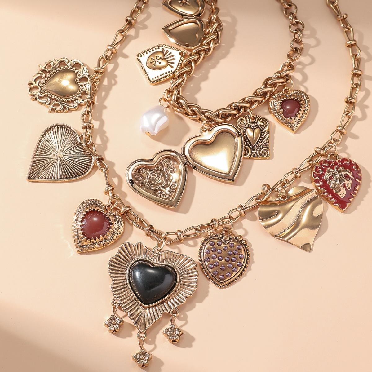 Vintage Heart Charm Necklace