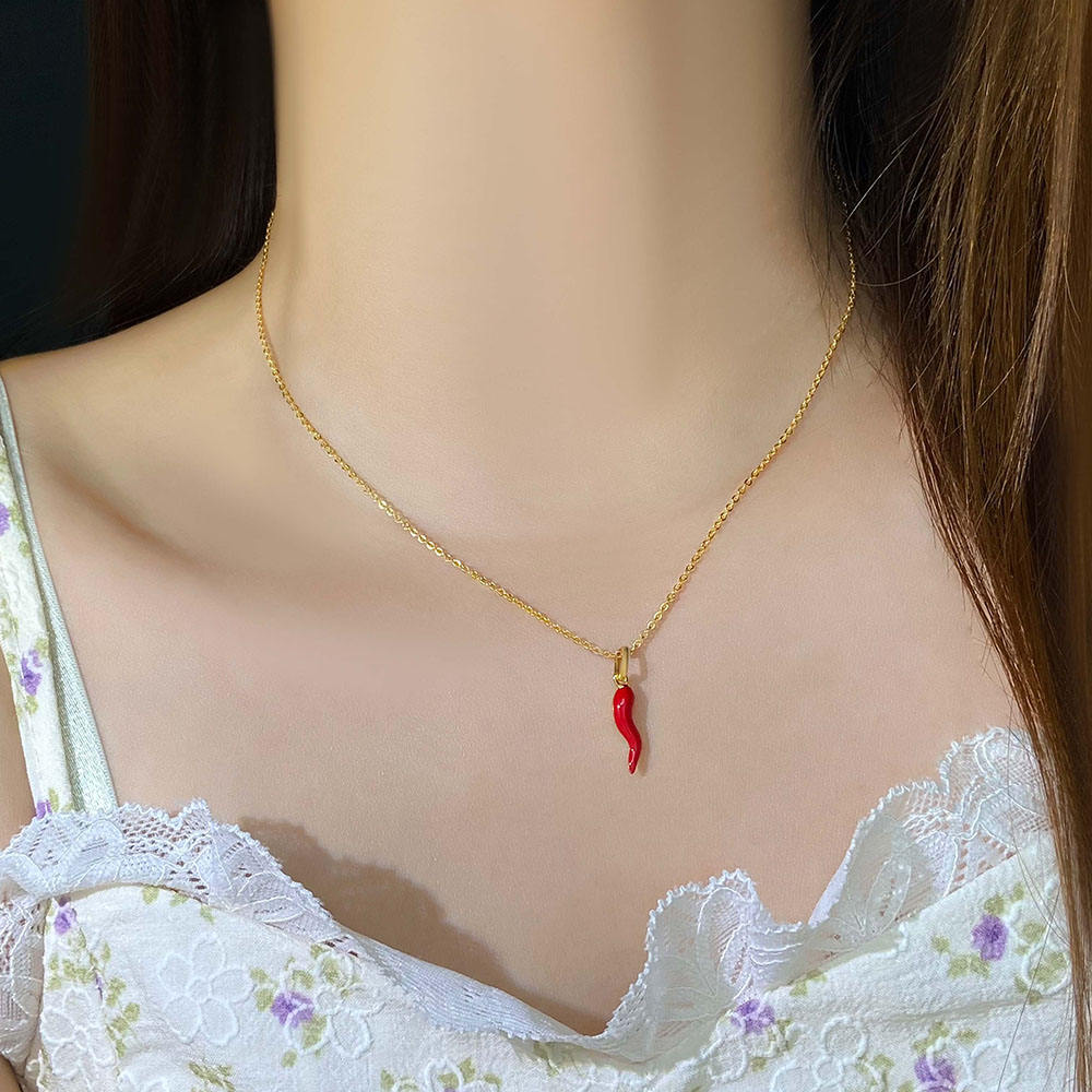 Chilli Charm Pendant Chain