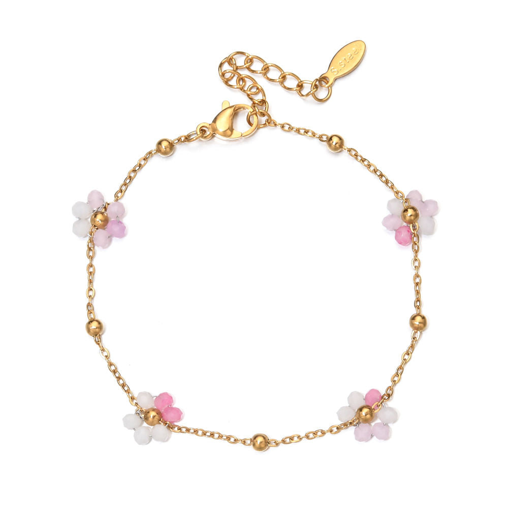 Blush Daisy Bracelet