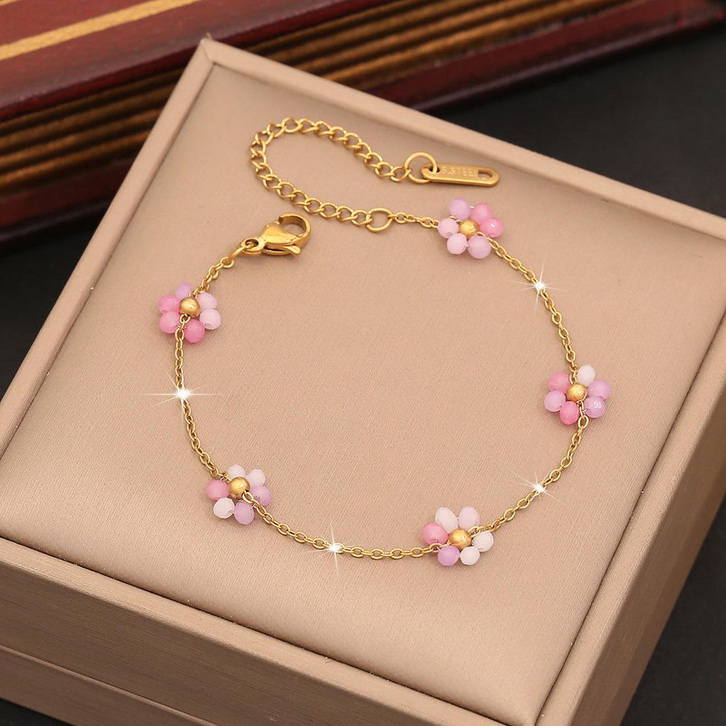 Blush Daisy Bracelet