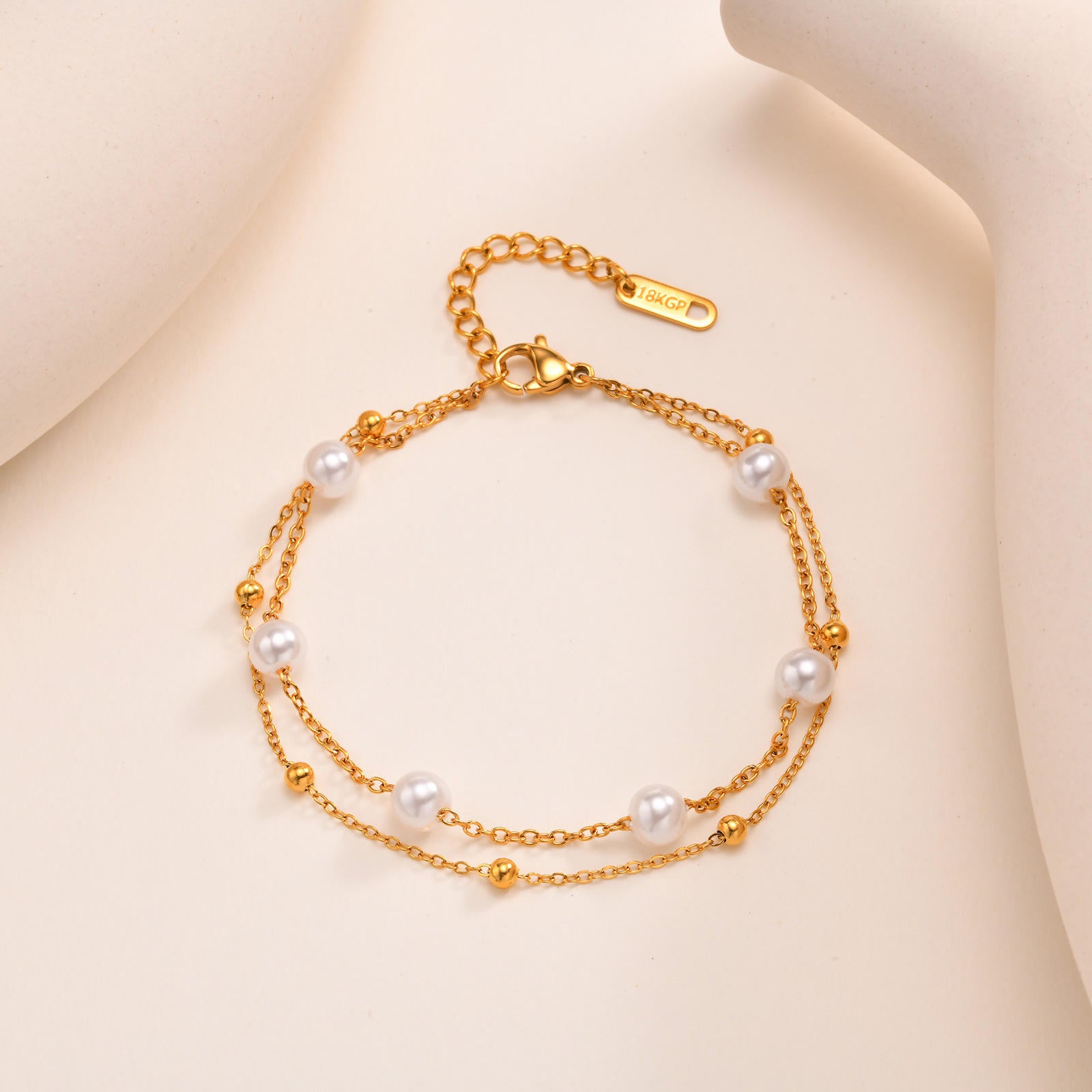 Pearl Bracelet Layered