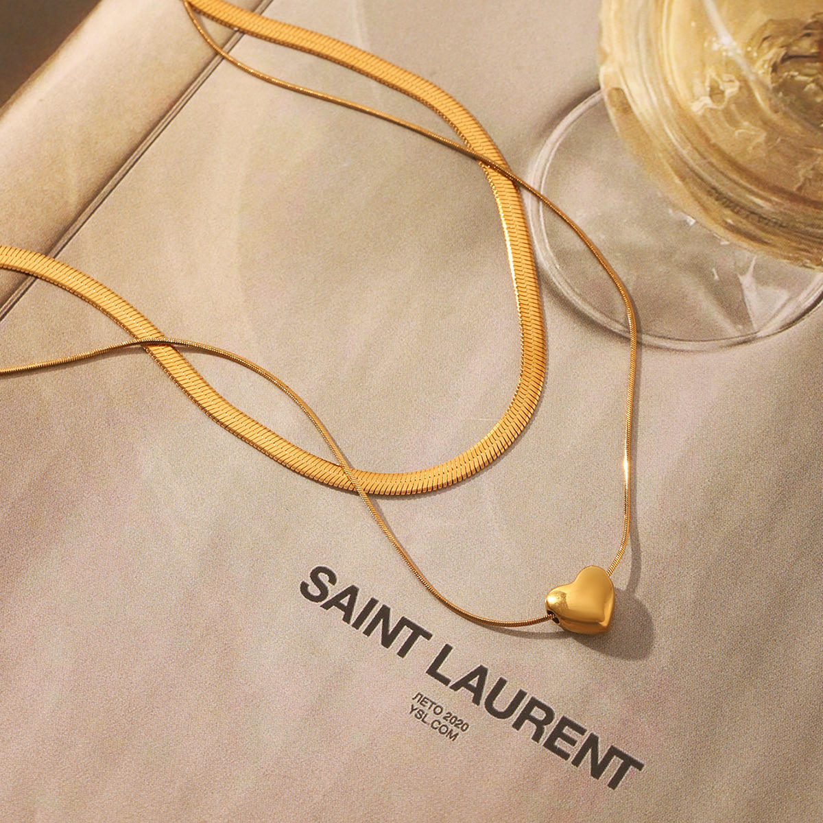 Heart Layer Chain Necklace