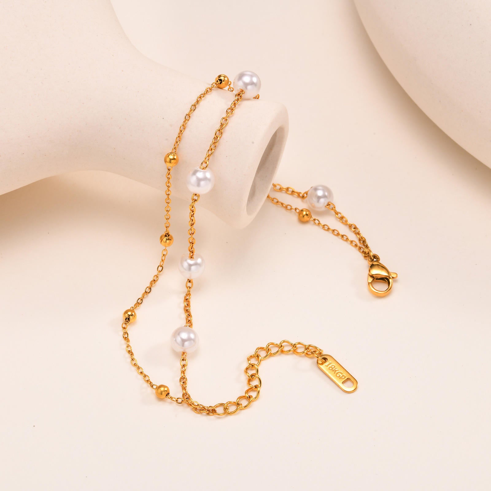 Pearl Bracelet Layered