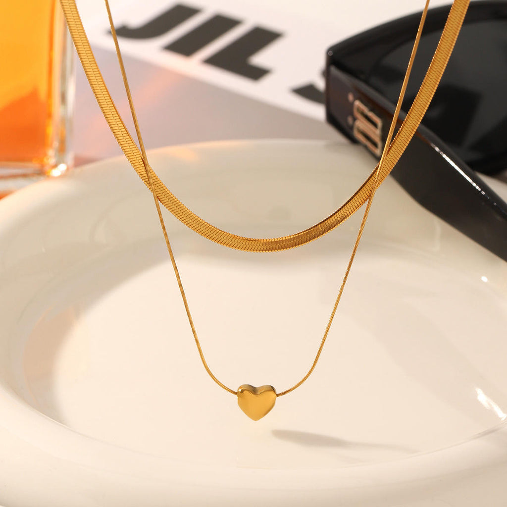 Heart Layer Chain Necklace