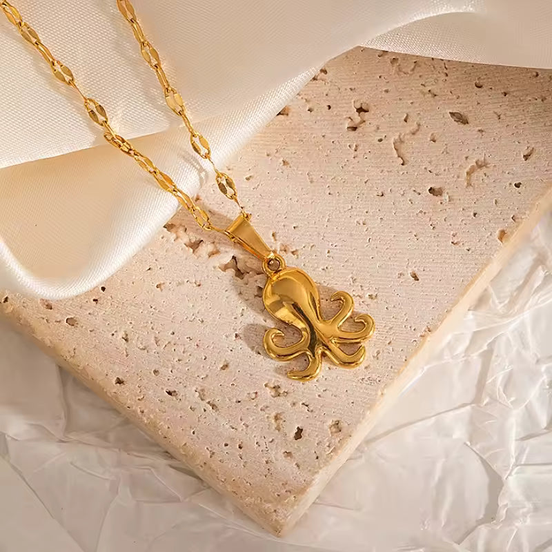Ocean Charm Octopus Pendant Chain