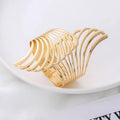 Gold Wave Cuff Bracelet