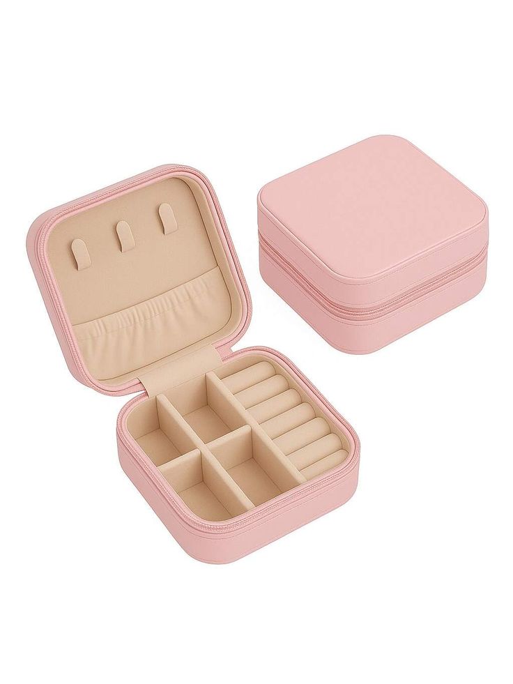Blush Pink Mini Jewellery Travel Case
