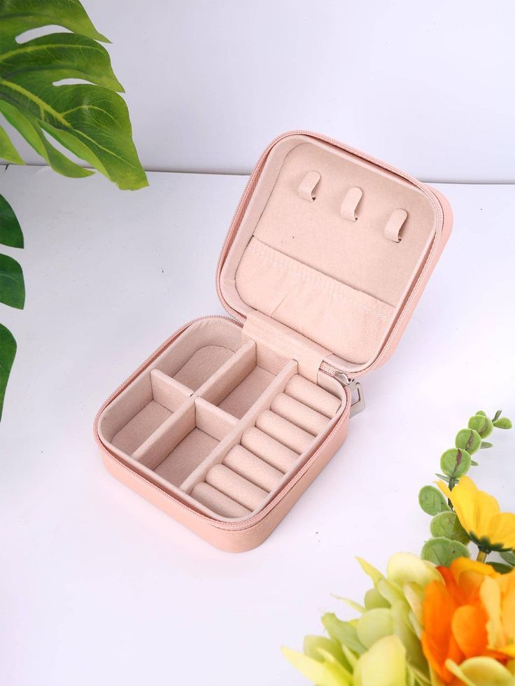Blush Pink Mini Jewellery Travel Case