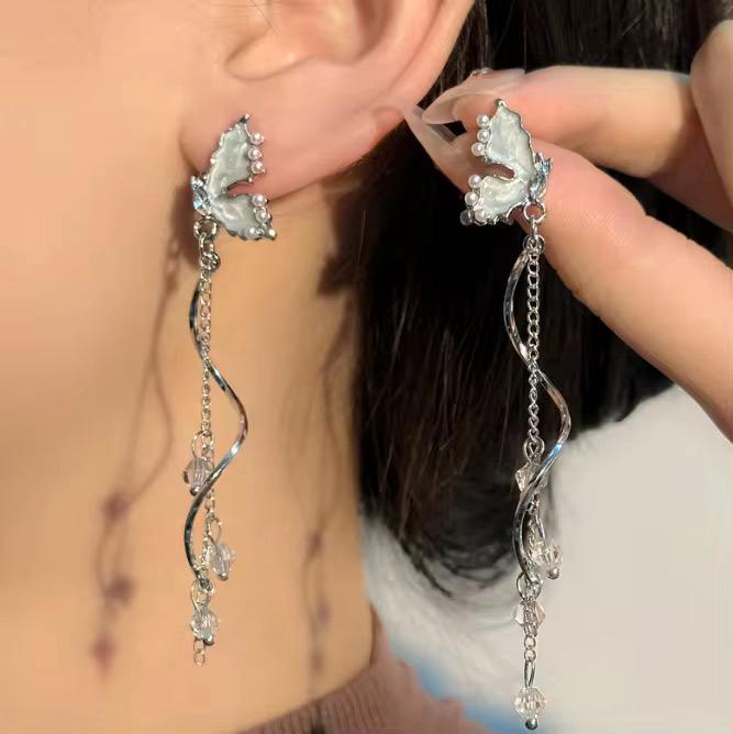 Butterfly Drop Earrings